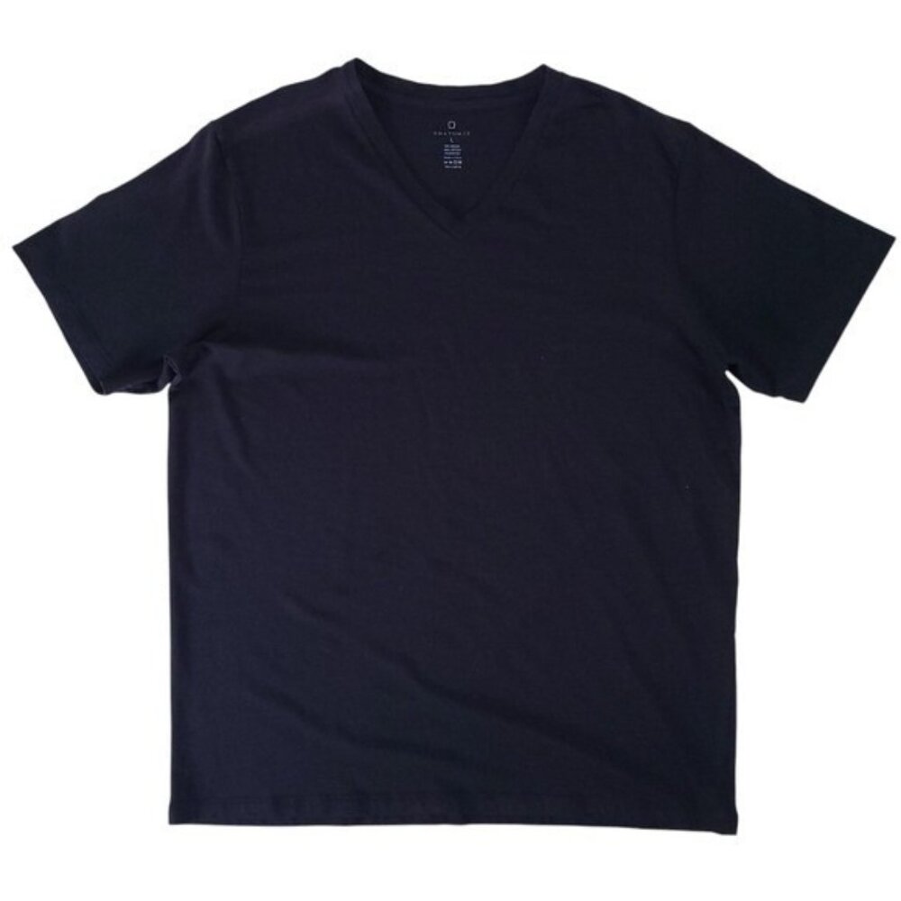 Anatomie Vince Black V-Neck Relaxed Fit T-Shirt Size L